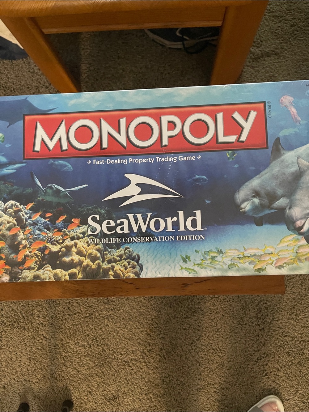Monopoly SeaWorld Edition Board Game - Blue Box